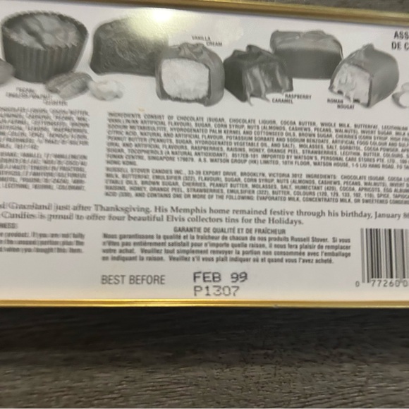 🆓FREE with PURCHASE🆓 1999 Elvis Presley Russell Stover Collectible Tin - Picture 3 of 7